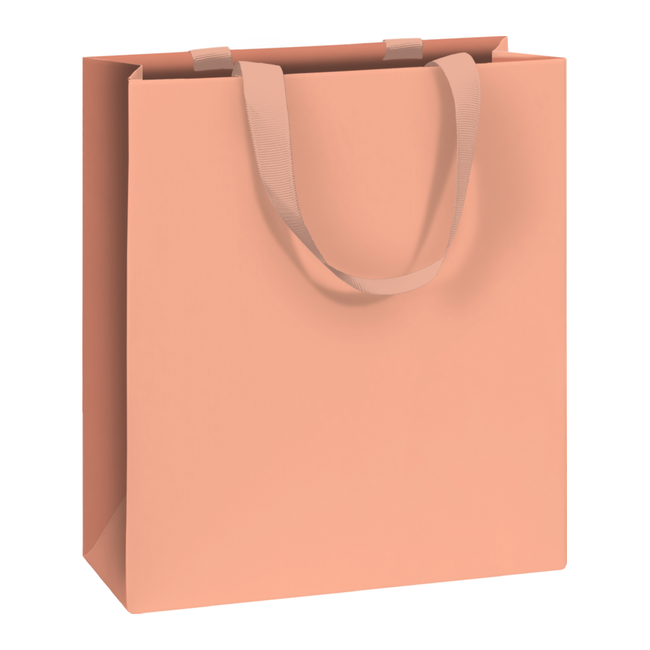 Papieren Draagtassen Uni Pure Roze