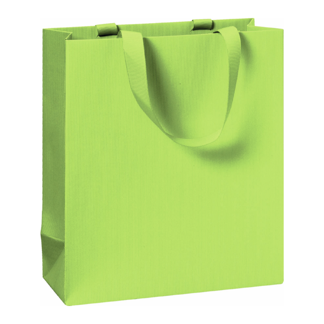 Papieren Draagtassen Uni Lichtgroen
