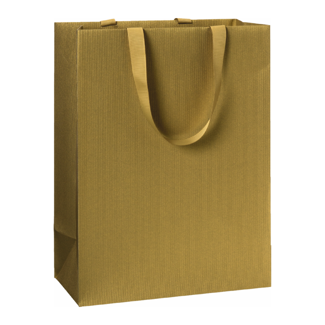 Papieren Draagtassen Uni Goud
