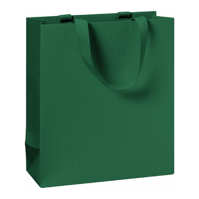 Papieren Draagtassen Uni Donkergroen