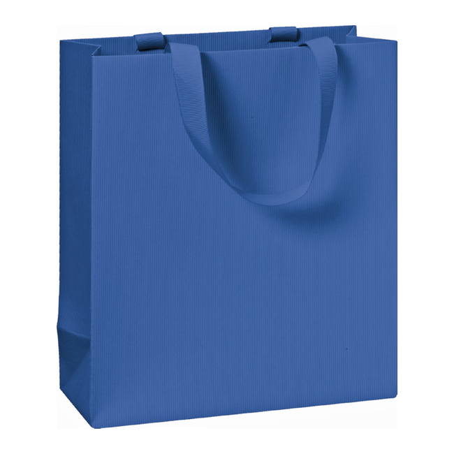 Papieren Draagtassen Uni Donkerblauw