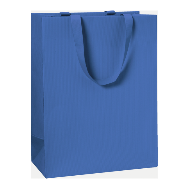 Papieren Draagtassen Uni Donkerblauw