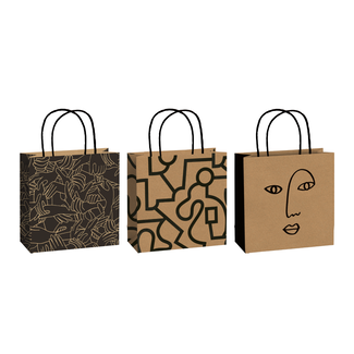 Papieren Draagtassen Taio Beige