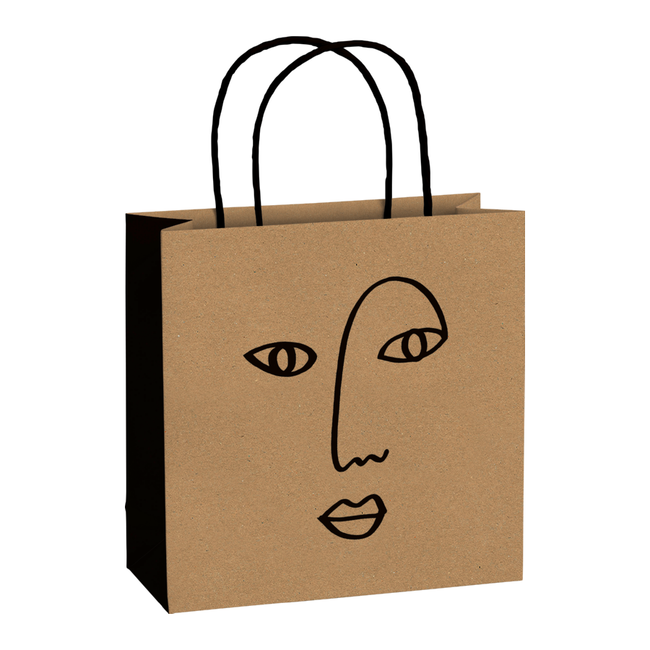 Papieren Draagtassen Taio Beige