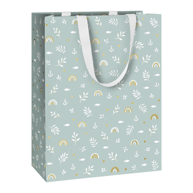 Papieren Draagtassen Seasta Lichtblauw