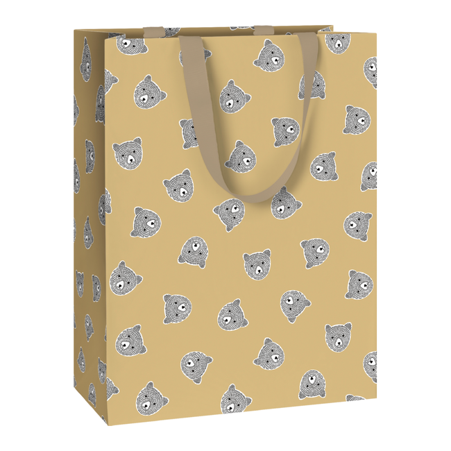 Papieren Draagtassen Rollo Lichtbruin