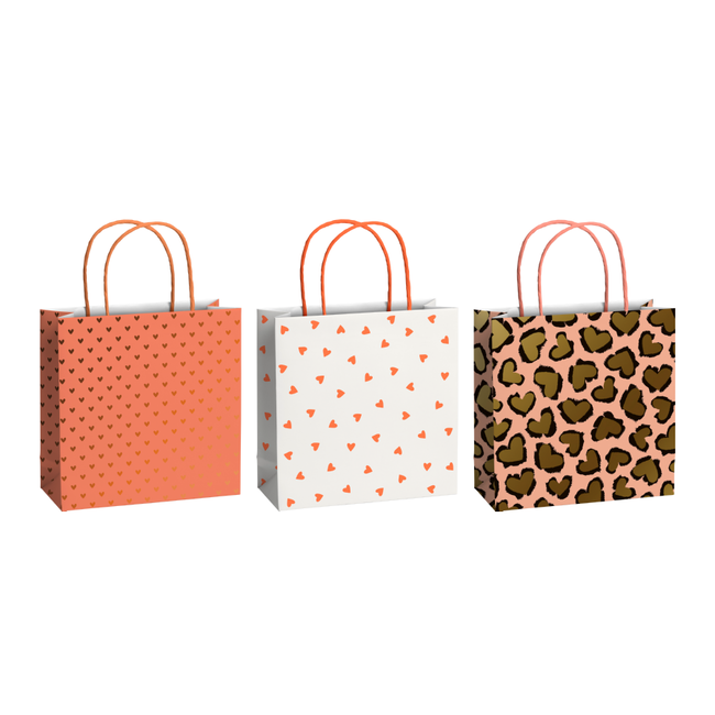 Papieren Draagtassen Cassy Roze