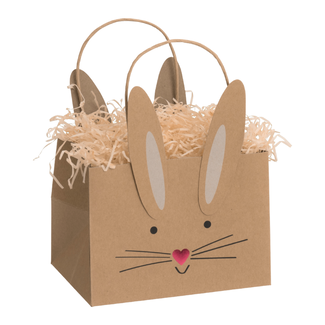 Papieren Draagtassen Bunny Wit