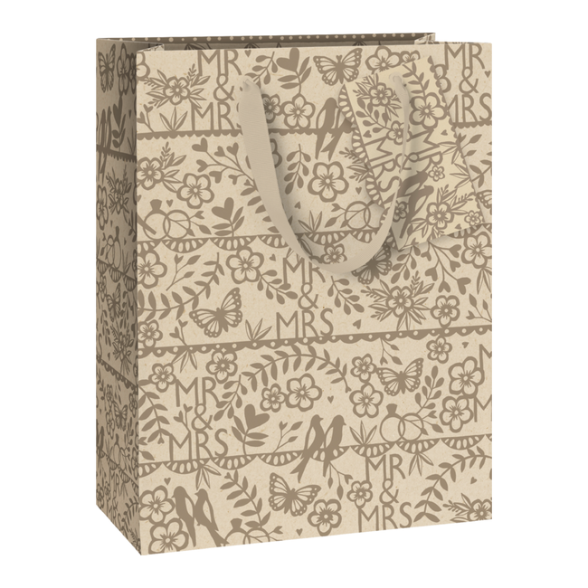 Papieren Draagtassen Anouk Beige