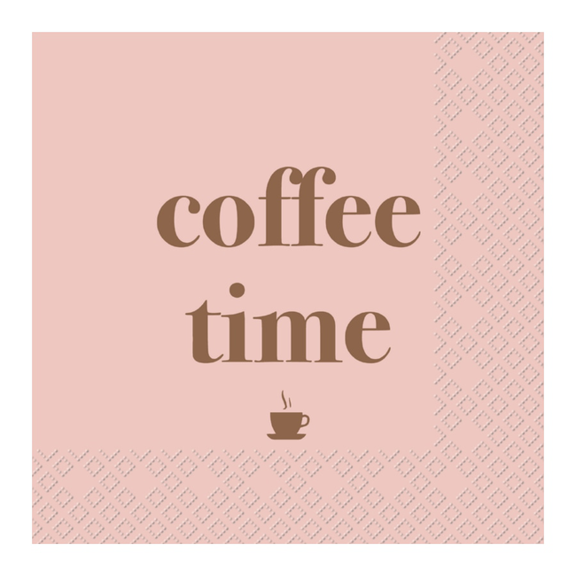 Cocktail Servetten Valerio Donkerroze