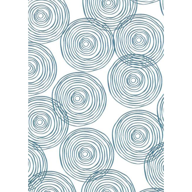 Cadeaupapier Circles Blauw