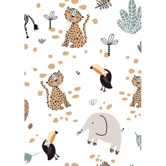 Cadeaupapier Dierentuin Zoo