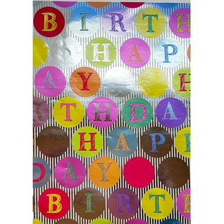 Cadeaupapier Happy Birthday Multicolour