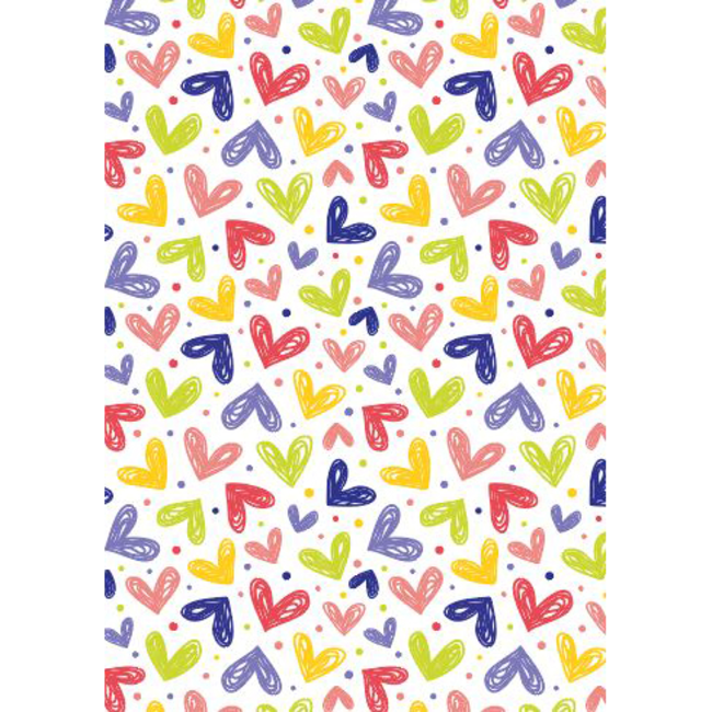Cadeaupapier Hearts Multicolour