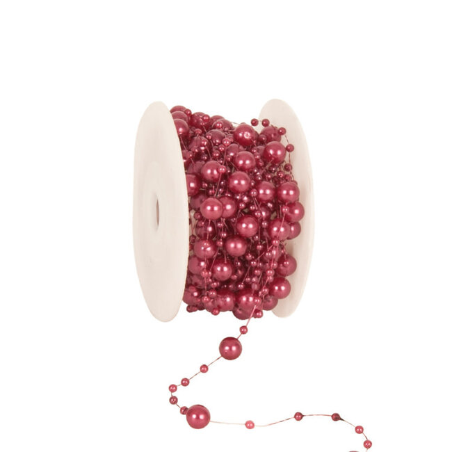 Kralen Koord Donkerroze