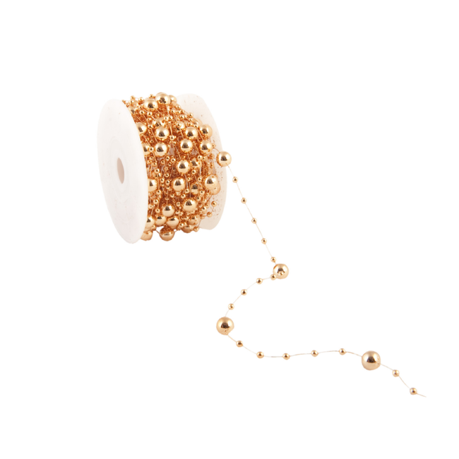 Kralen Koord Metallic Koper