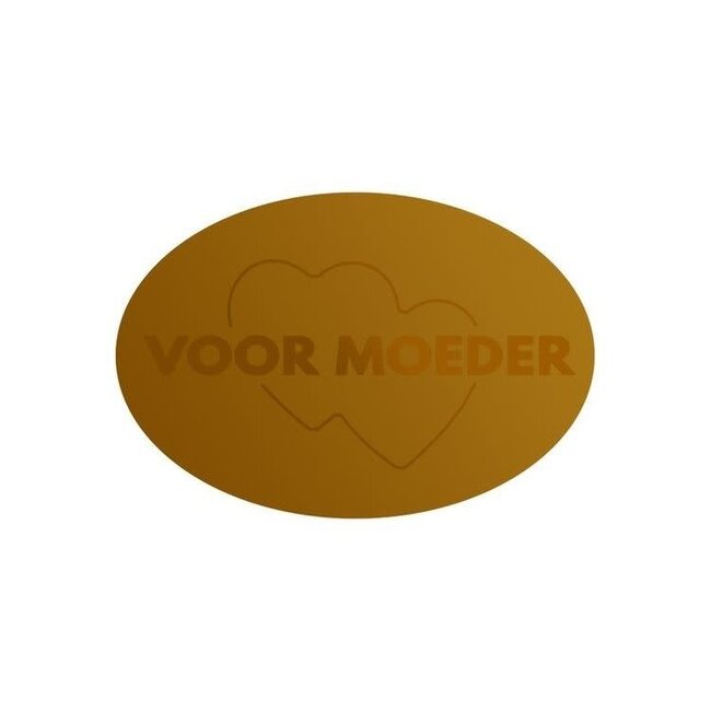 Cadeaustickers Voor Moeder Ovaal Goud