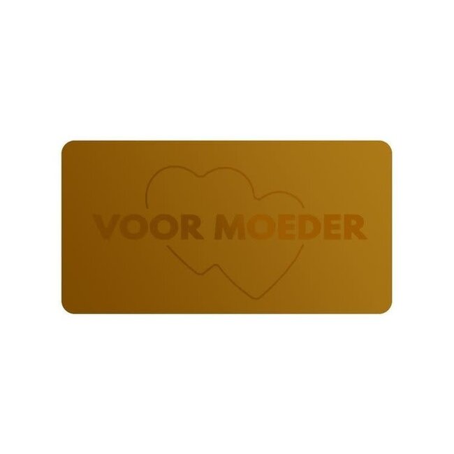 Cadeaustickers Voor Moeder Rechthoek Goud