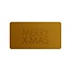 Cadeaustickers Merry X-mas Rechthoek Goud