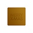 Cadeaustickers Merry Xmas Vierkant Goud