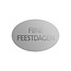 Cadeaustickers Feestdagen Ovaal Zilver