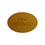 Cadeaustickers Feestdagen Ovaal Goud