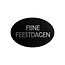 Cadeaustickers Feestdagen Ovaal Zwart