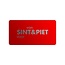 Cadeaustickers Sint & Piet Rechthoek Rood