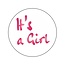 Cadeaustickers Old School H's A Girl