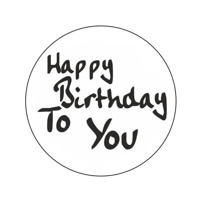 Cadeaustickers Old School Birthday