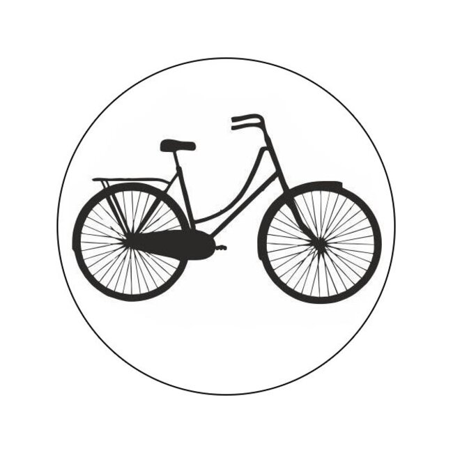 Cadeaustickers Old School Bicycle