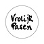 Cadeaustickers Old School Vrolijk Pasen