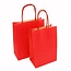 Papieren Draagtassen Kraft Rood