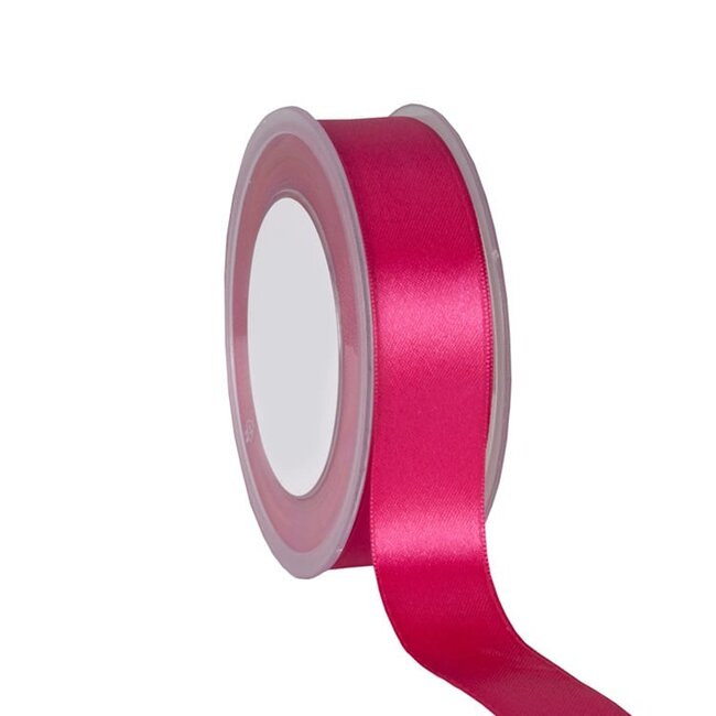 Satijnlint Double Face Roze