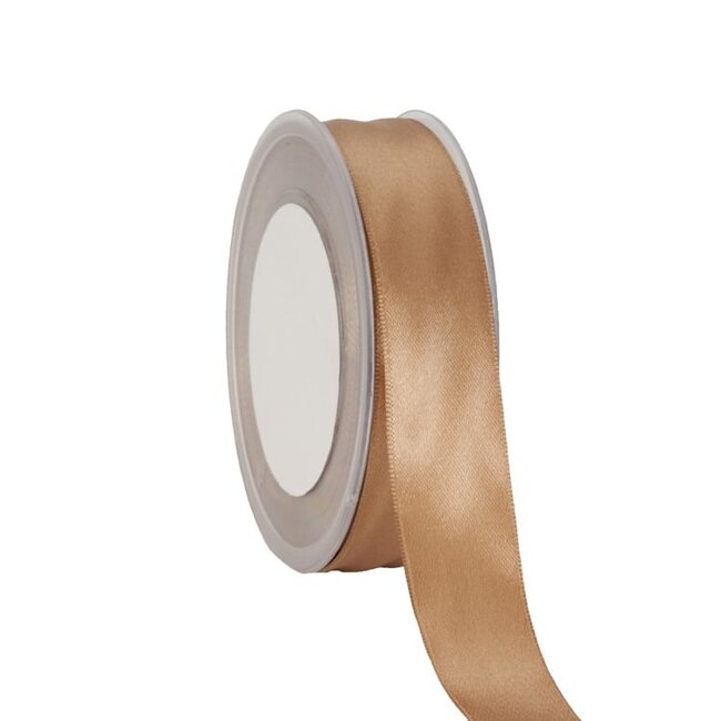 Satijnlint Double Face Lichtbruin