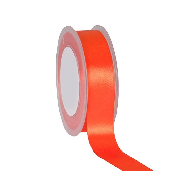 Satijnlint Double Face Oranje