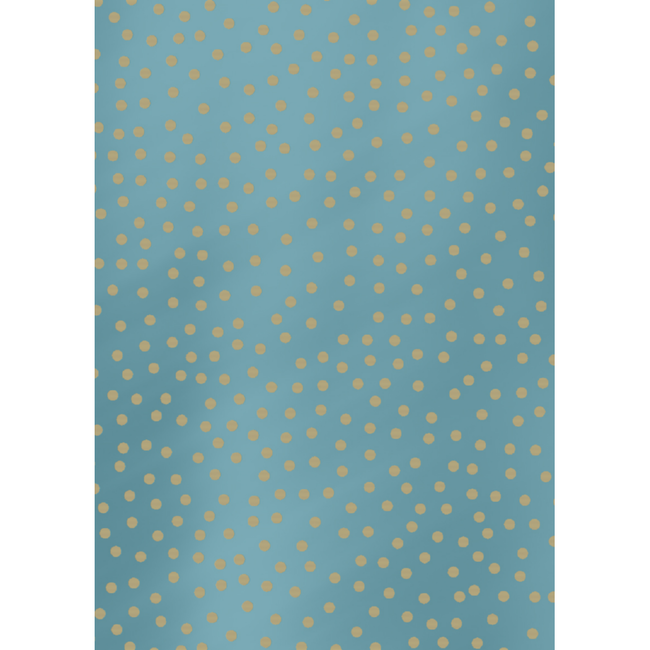 Cadeaupapier Spotted Metallic Blue