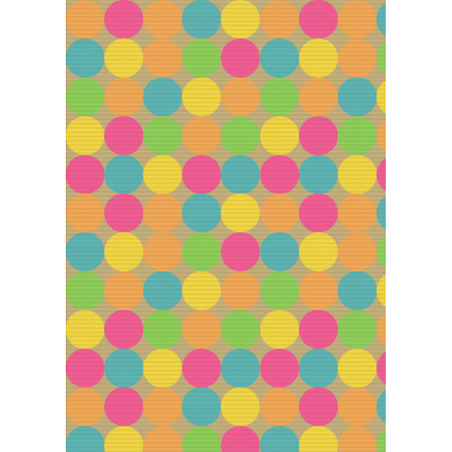 Cadeaupapier Dots Fluor