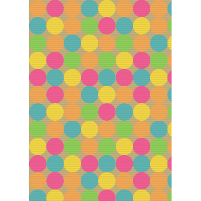 Cadeaupapier Dots Fluor