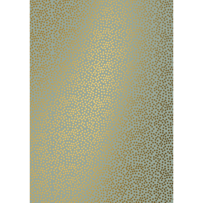 Cadeaupapier Minidots Green Gold