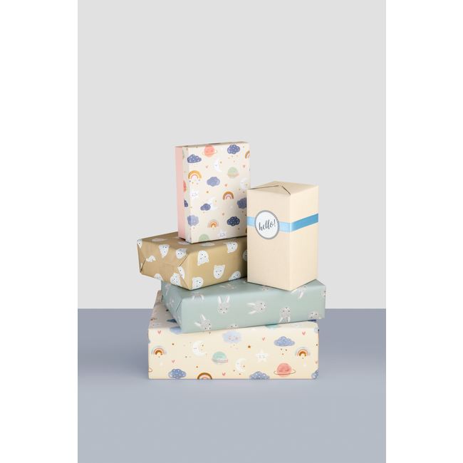 Consumentenrollen Cadeaupapier Hiroko Beige