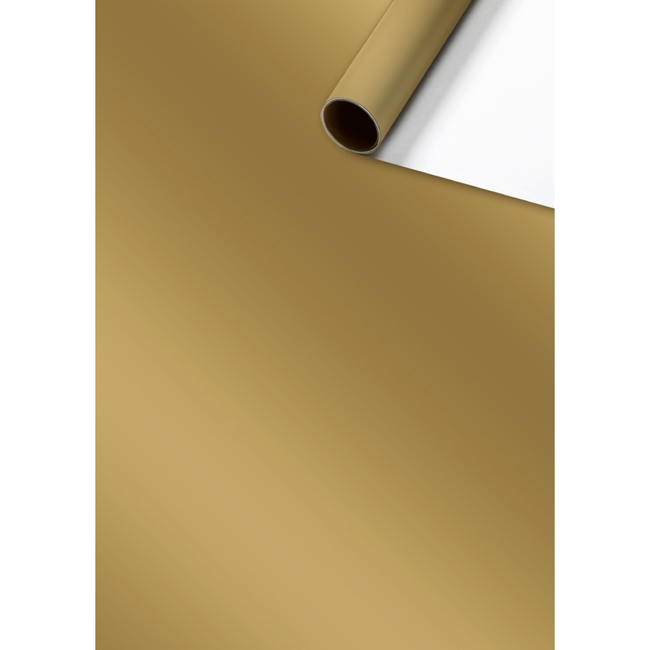 Consumentenrollen Cadeaupapier Uni Plain Goud
