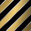 Cadeaupapier Bold Stripes Zwart Goud