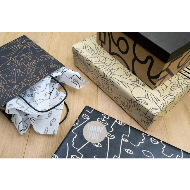 Consumentenrollen Cadeaupapier Ardik Zwart