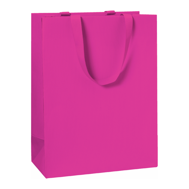 Papieren Draagtassen Uni Roze