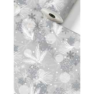 Cadeaupapier Aiden Zilver