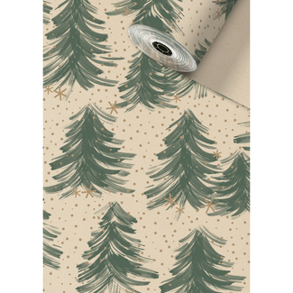 Cadeaupapier Inverno Donkergroen