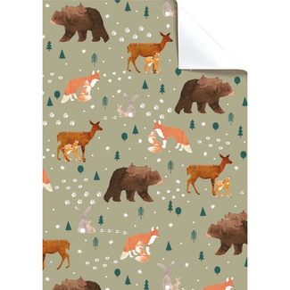 Cadeaupapier Vellen Liun Bruin Cadeaupapier Vellen Liun Bruin