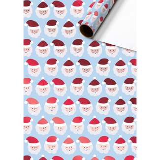 Consumentenrollen Cadeaupapier Claus Lichtblauw