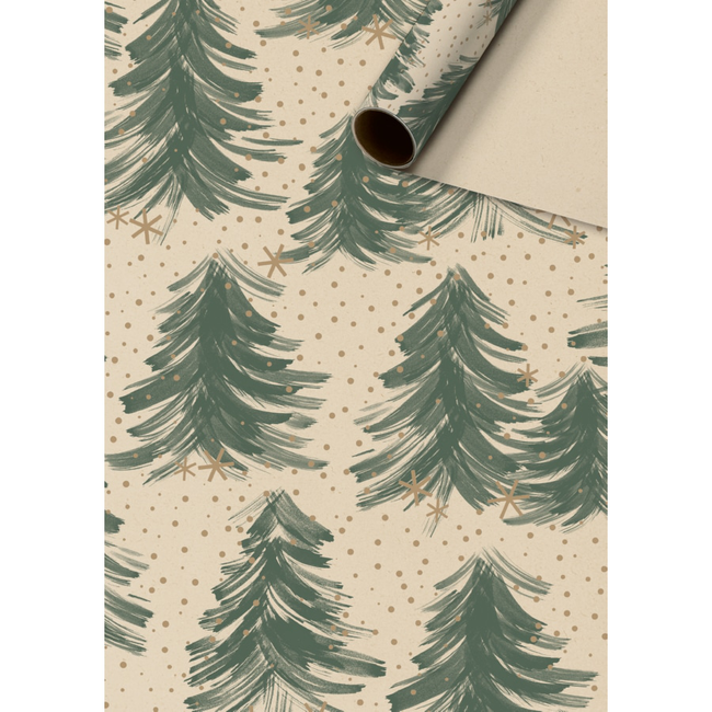 Consumentenrollen Cadeaupapier Inverno Donkergroen